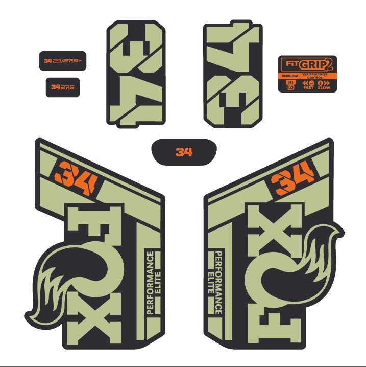 Sticker Versan Fox 34
